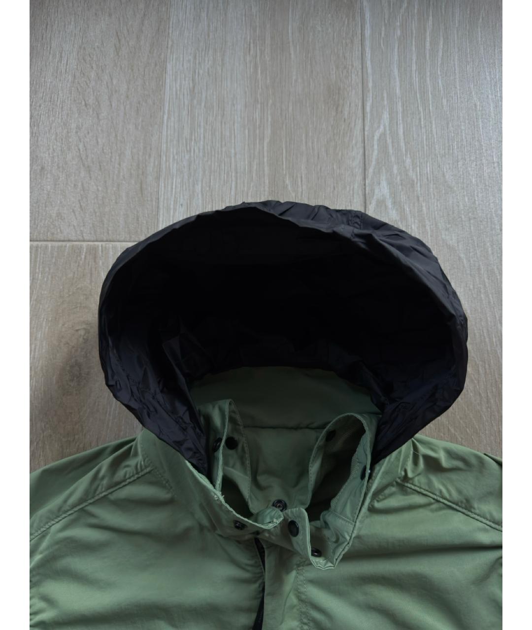 STONE ISLAND Зеленая полиамидовая куртка, фото 9