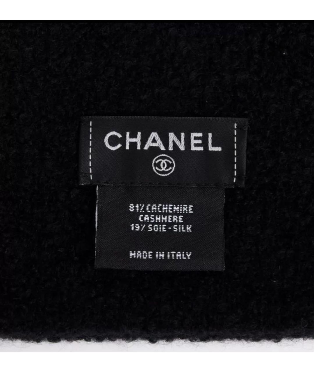 CHANEL Черная кашемировая шапка, фото 4