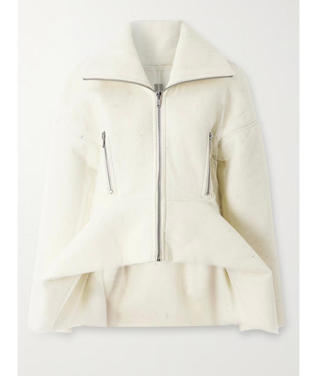 RICK OWENS Бежевая шерстяная куртка, фото 5