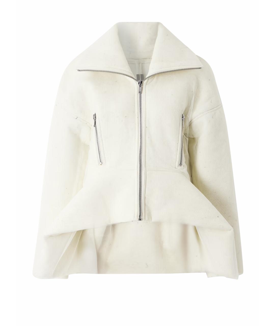 RICK OWENS Бежевая шерстяная куртка, фото 1