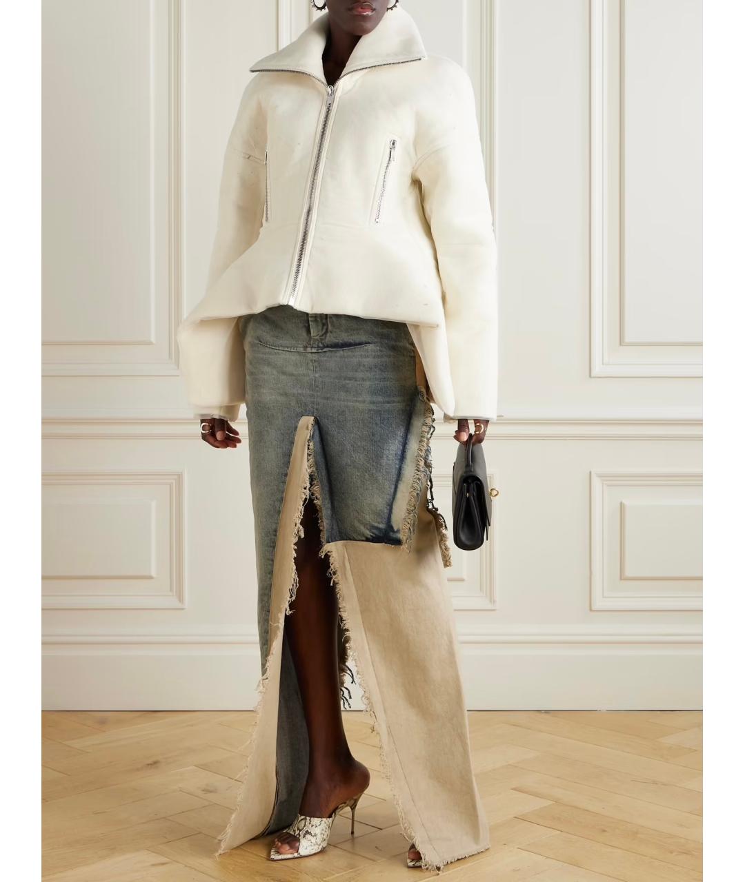 RICK OWENS Бежевая шерстяная куртка, фото 2