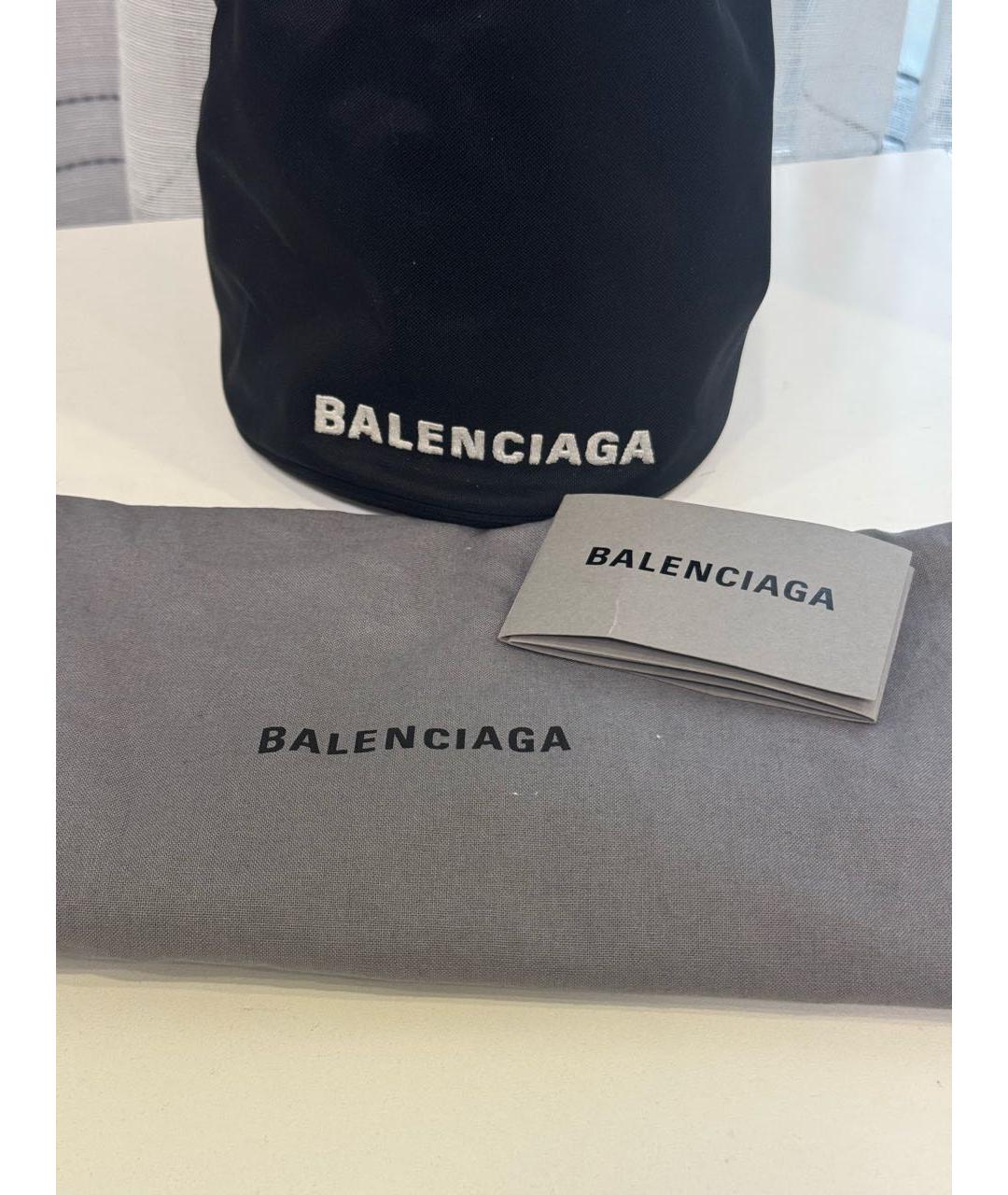 BALENCIAGA Черная тканевая сумка с короткими ручками, фото 6