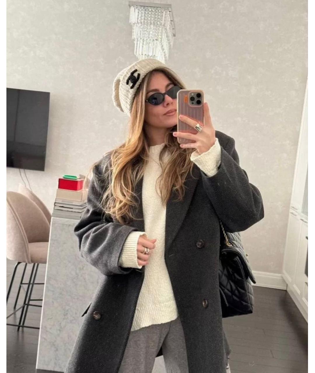 CHANEL Бежевая кашемировая шапка, фото 5