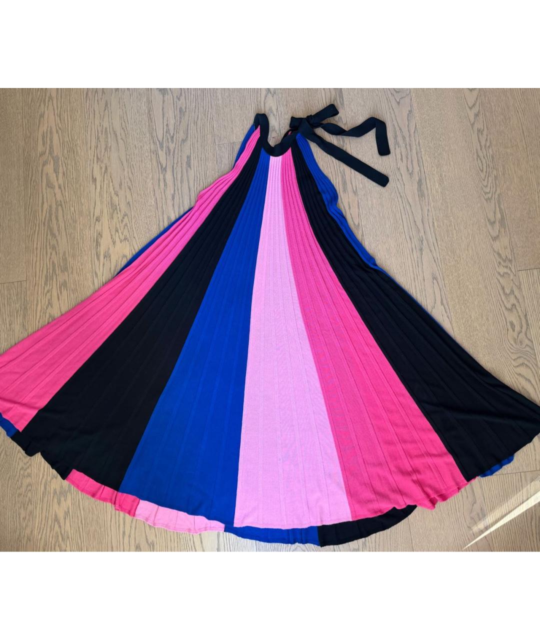 MAX&CO Мульти вискозное коктейльное платье, фото 5