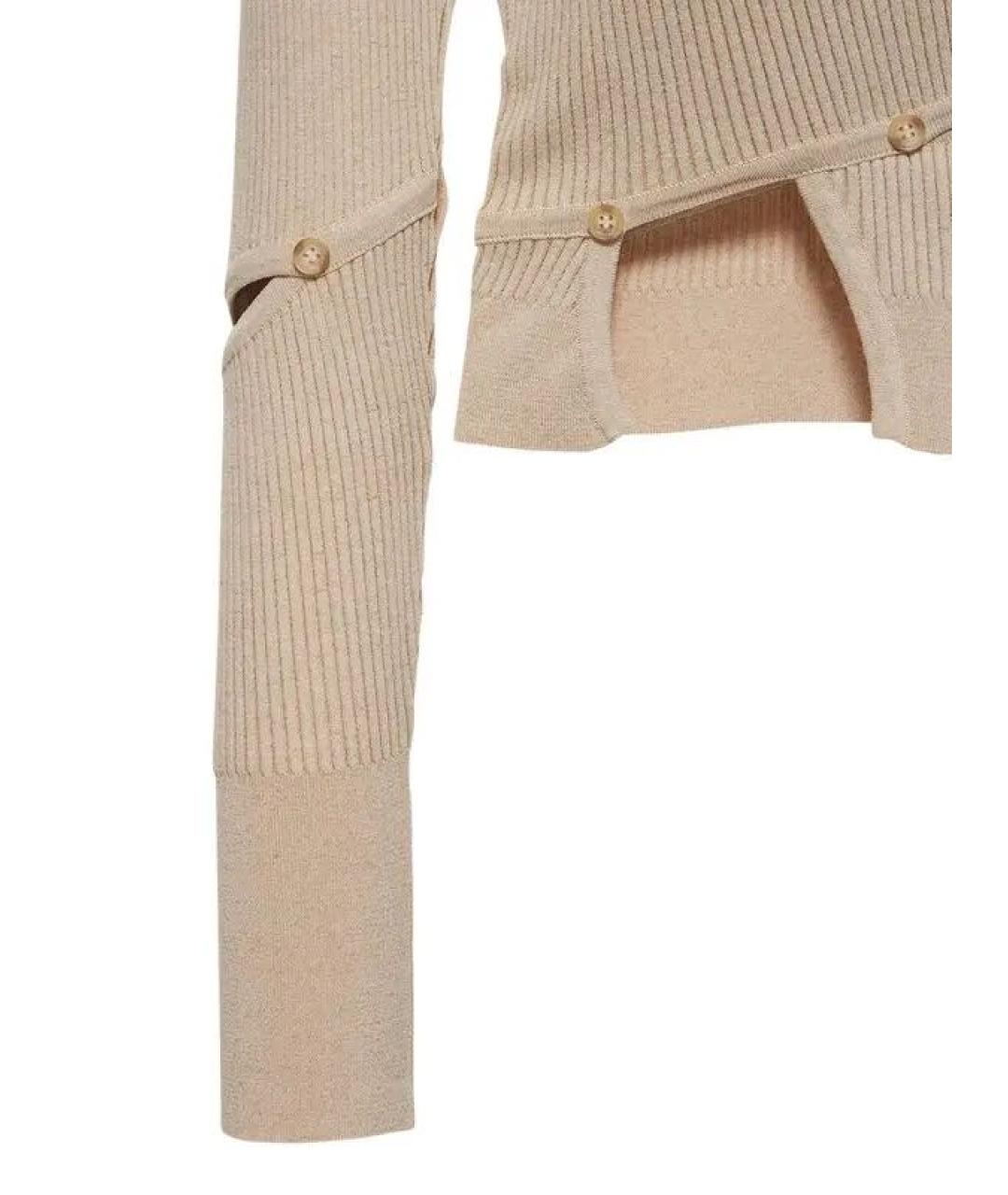 JACQUEMUS Бежевый джемпер / свитер, фото 5