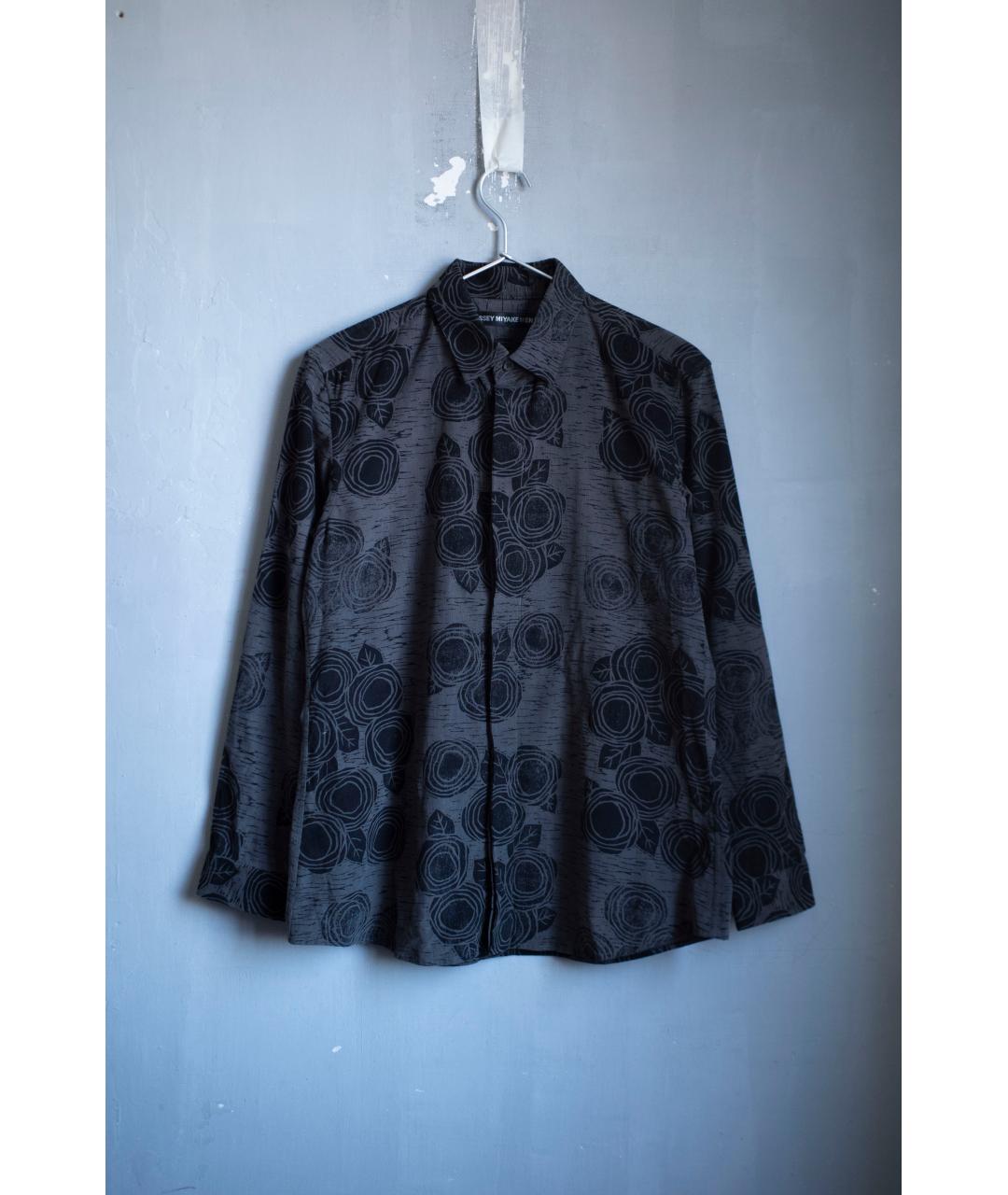 ISSEY MIYAKE Серая хлопковая кэжуал рубашка, фото 9