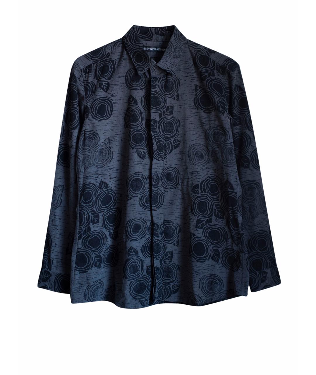 ISSEY MIYAKE Серая хлопковая кэжуал рубашка, фото 1