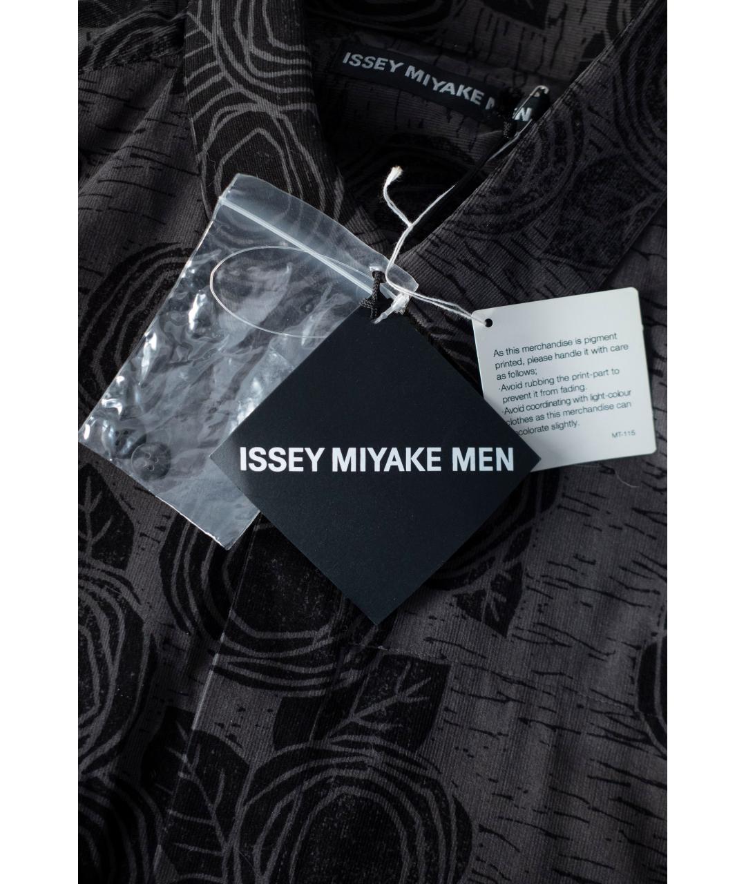 ISSEY MIYAKE Серая хлопковая кэжуал рубашка, фото 6