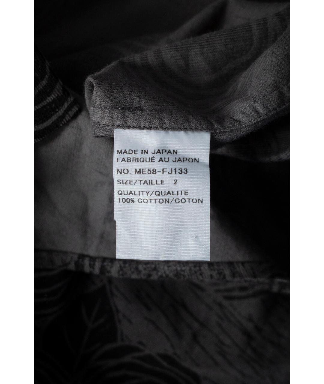 ISSEY MIYAKE Серая хлопковая кэжуал рубашка, фото 8