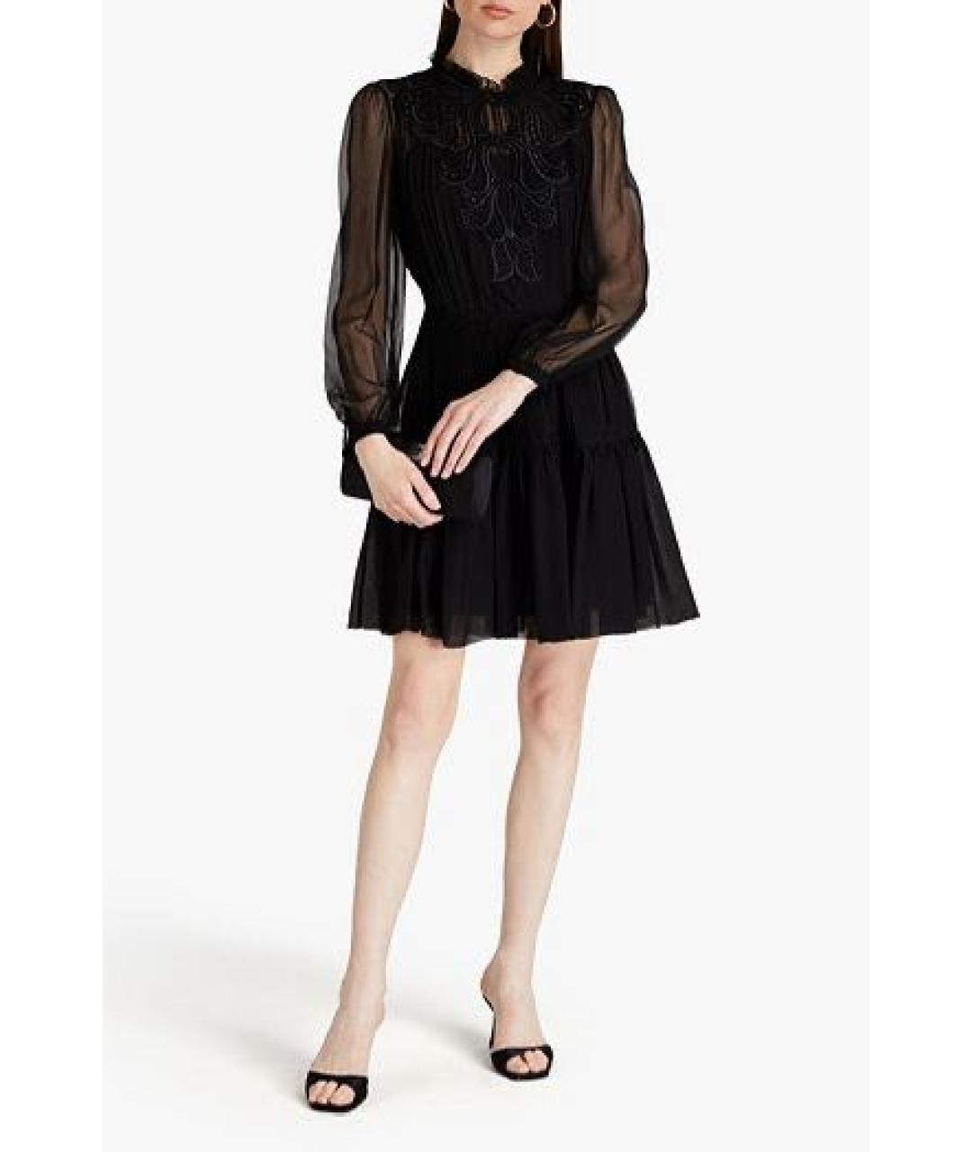 ALBERTA FERRETTI Горчичное шелковое коктейльное платье, фото 5