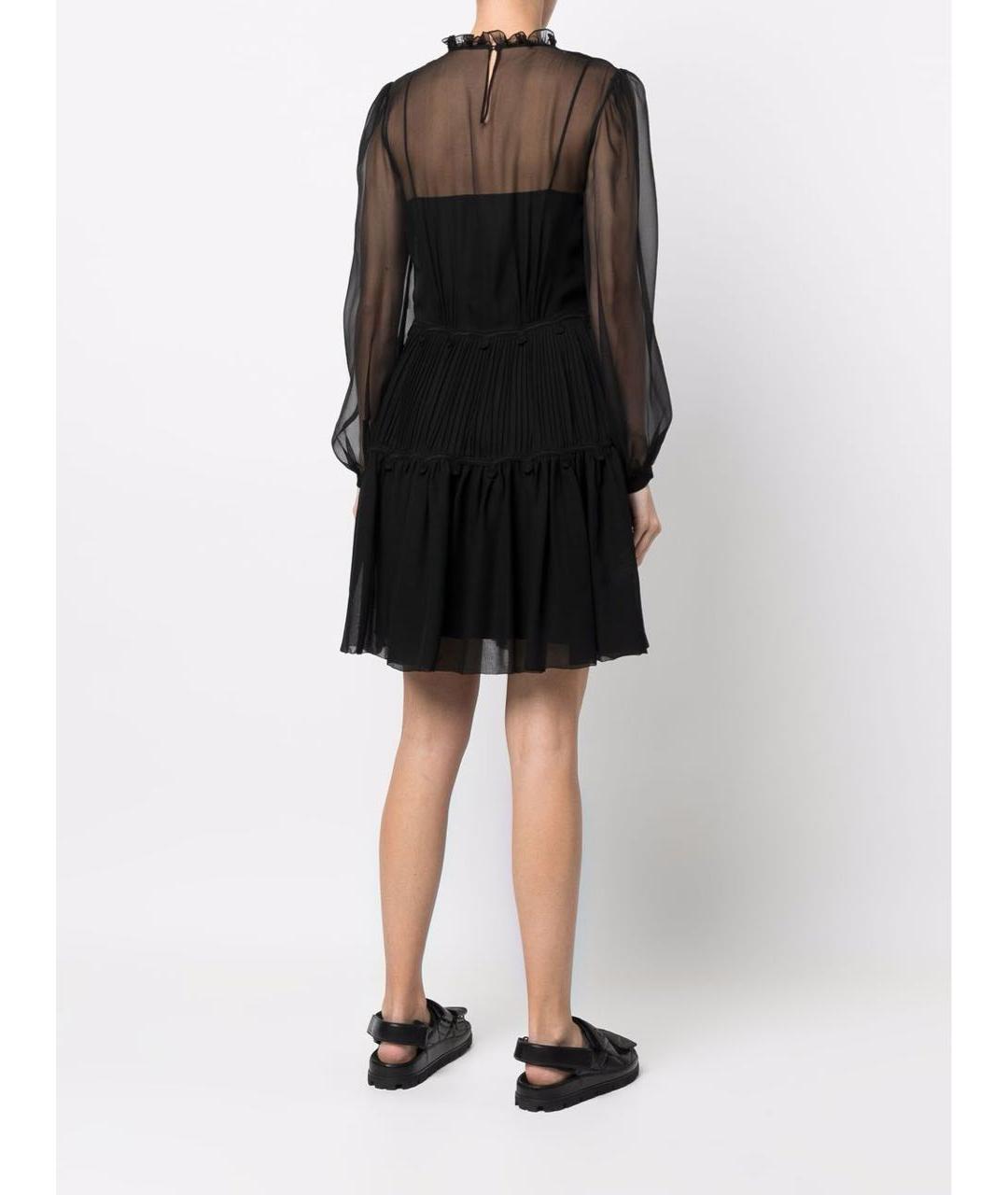 ALBERTA FERRETTI Горчичное шелковое коктейльное платье, фото 7