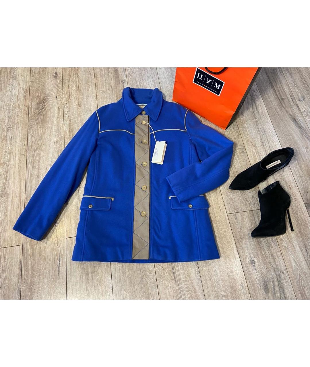 MALO Голубое кашемировое пальто, фото 3