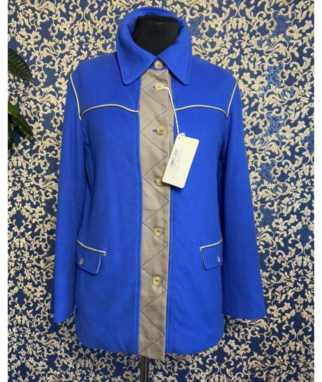 MALO Голубое кашемировое пальто, фото 9
