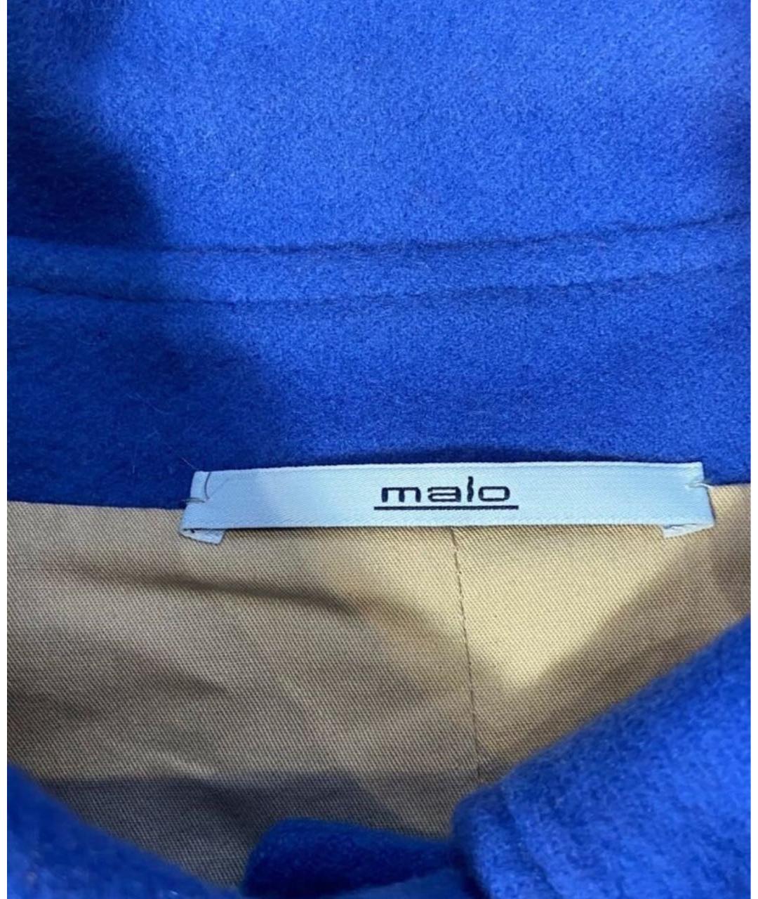 MALO Голубое кашемировое пальто, фото 4