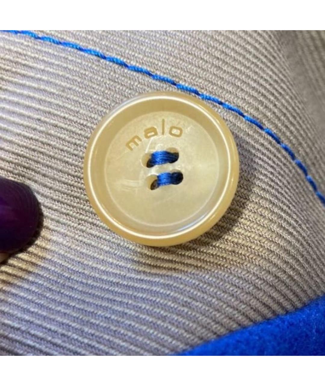 MALO Голубое кашемировое пальто, фото 8