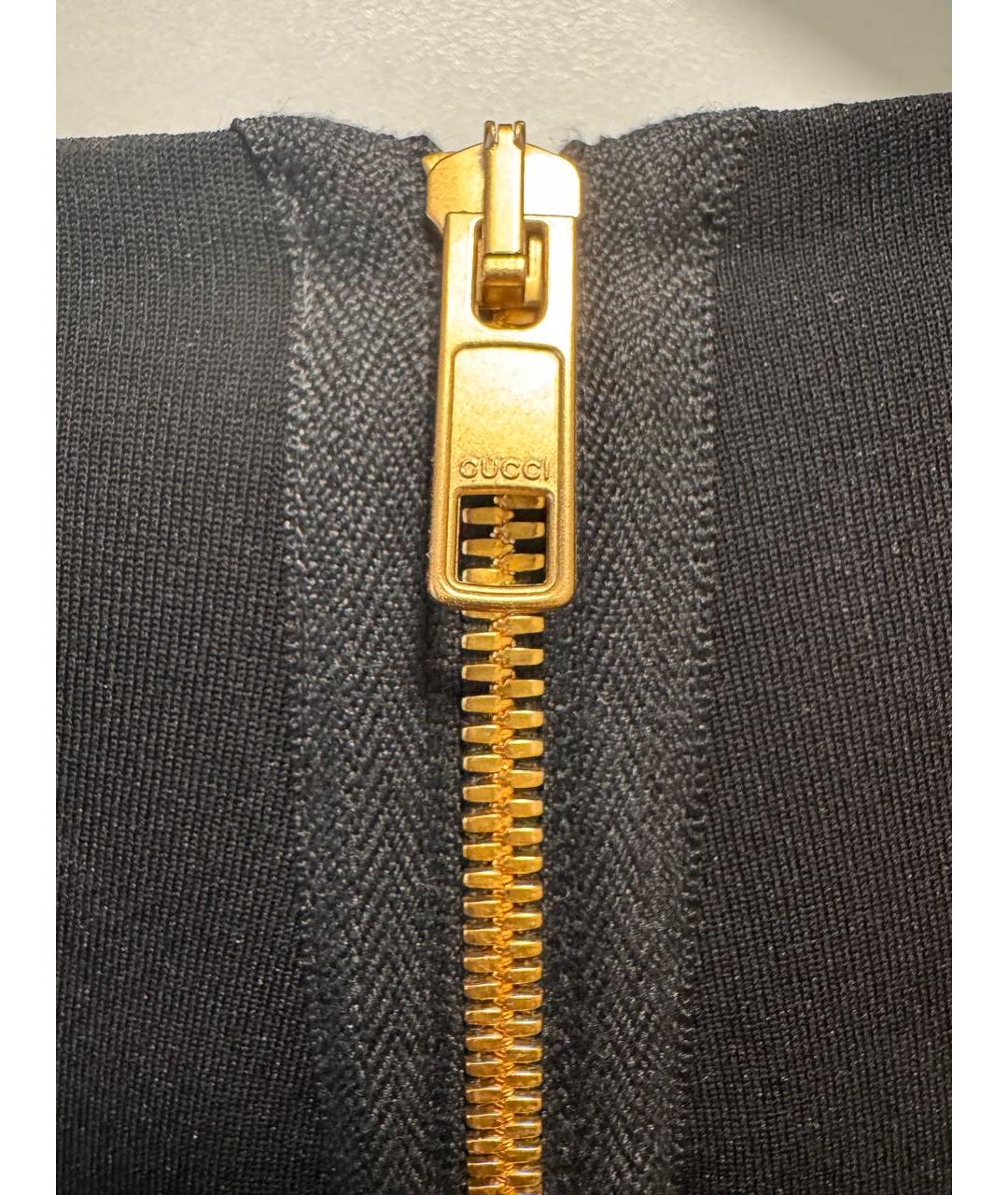 GUCCI Черное вискозное повседневное платье, фото 2