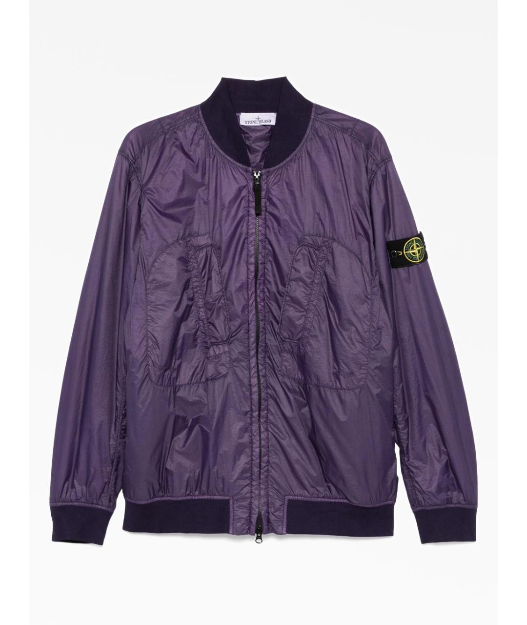 STONE ISLAND Фиолетовая полиамидовая куртка, фото 7