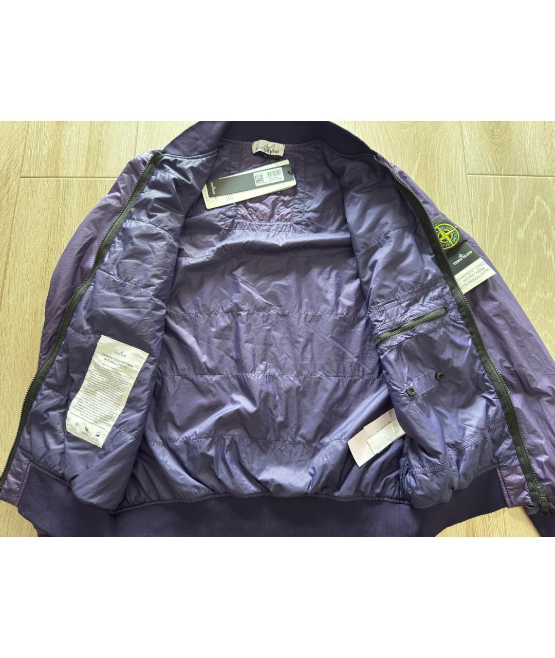STONE ISLAND Фиолетовая полиамидовая куртка, фото 4