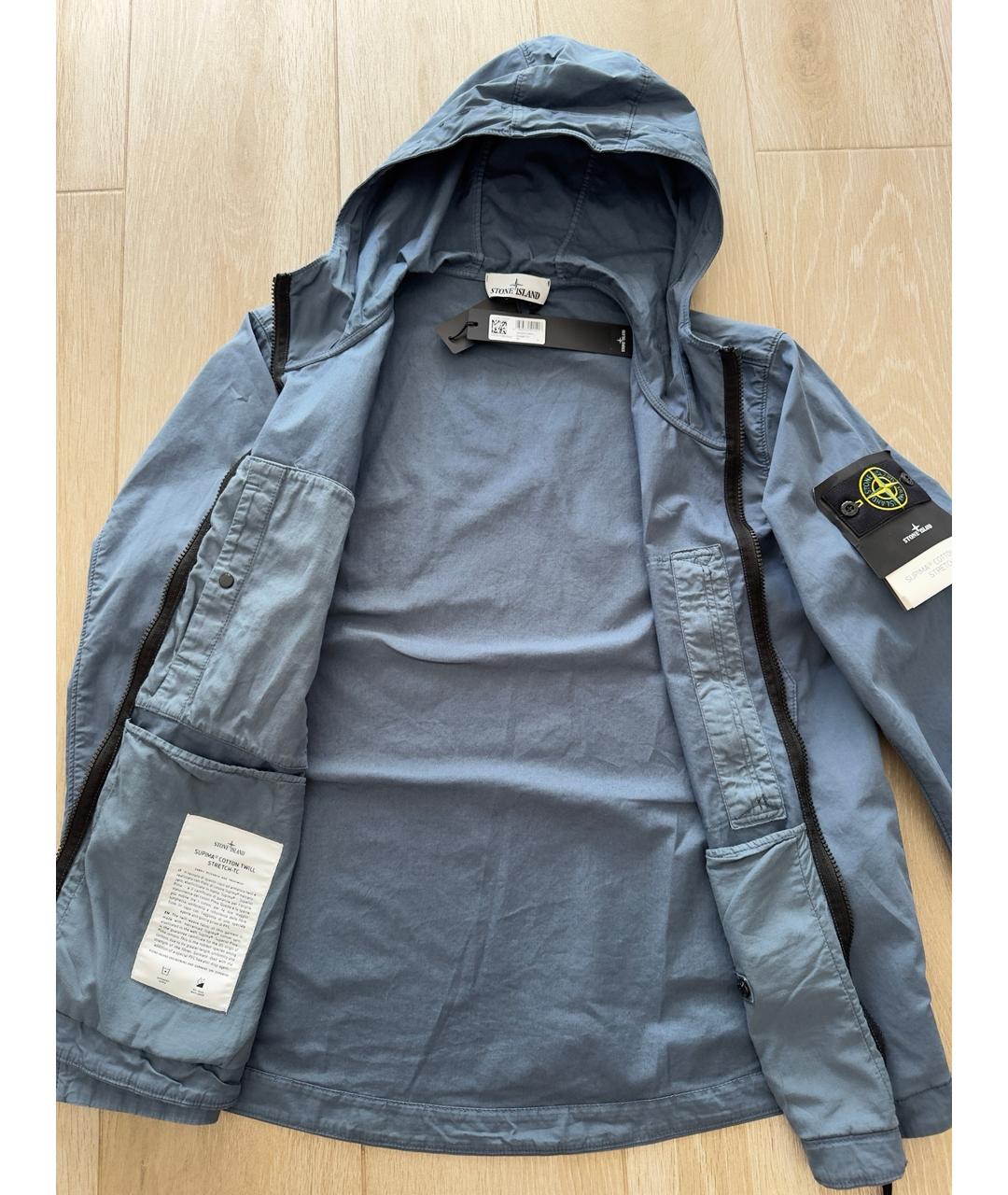 STONE ISLAND Синяя хлопковая куртка, фото 7