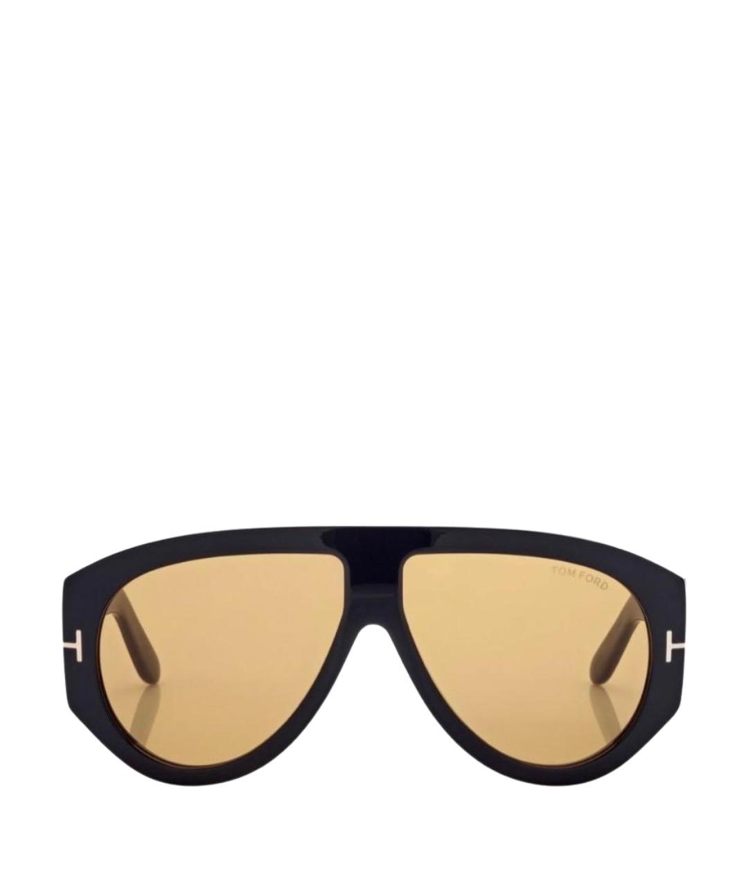 TOM FORD Черные пластиковые солнцезащитные очки, фото 1