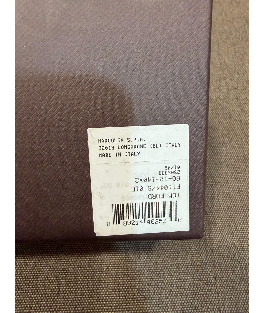 TOM FORD Черные пластиковые солнцезащитные очки, фото 7