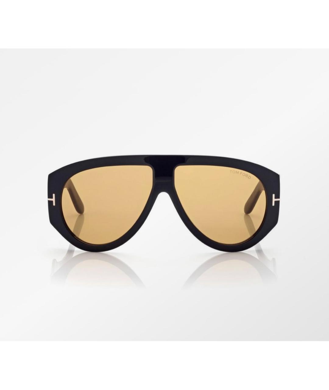 TOM FORD Черные пластиковые солнцезащитные очки, фото 9