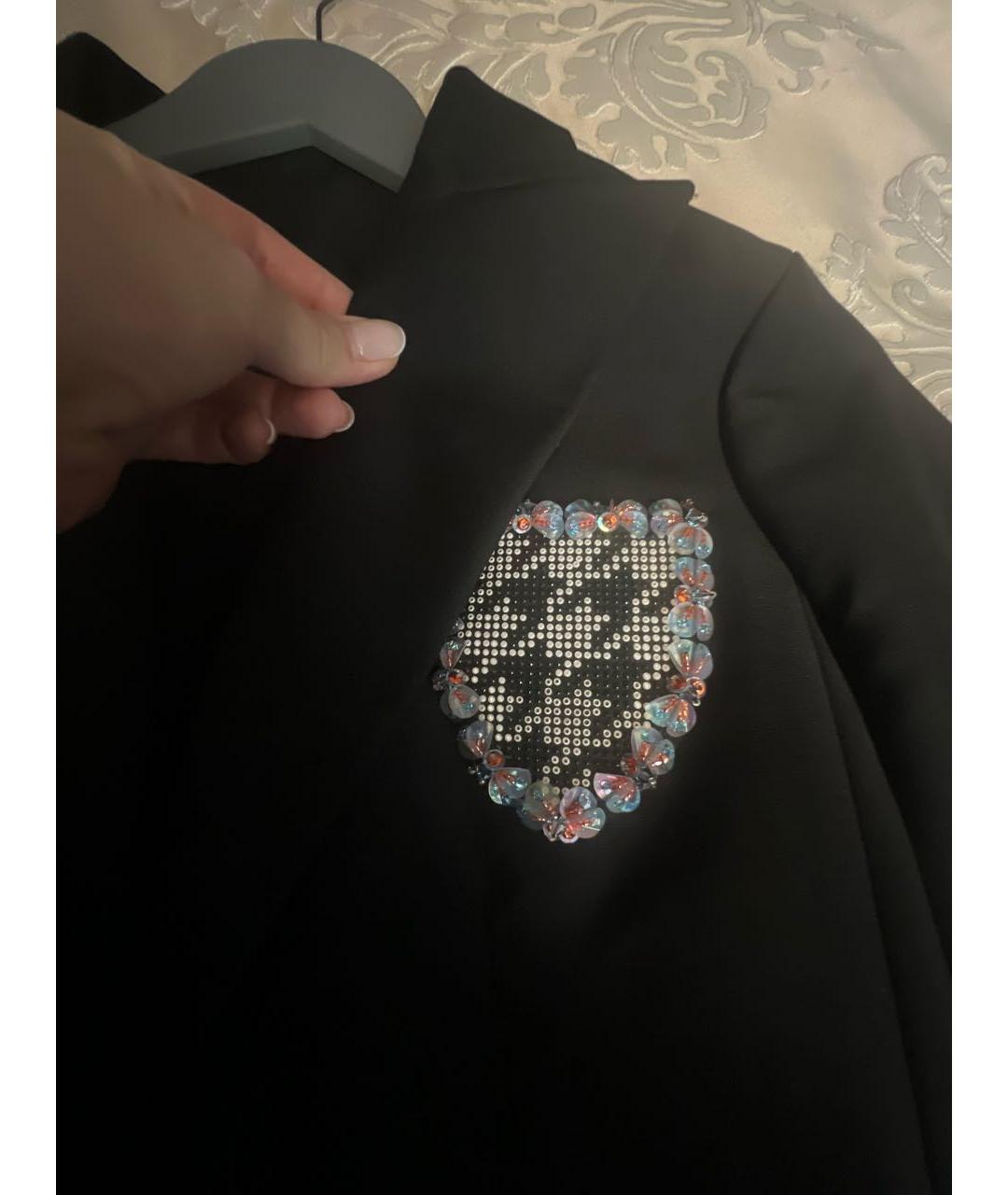 CHRISTIAN DIOR Черный шерстяной жакет/пиджак, фото 6