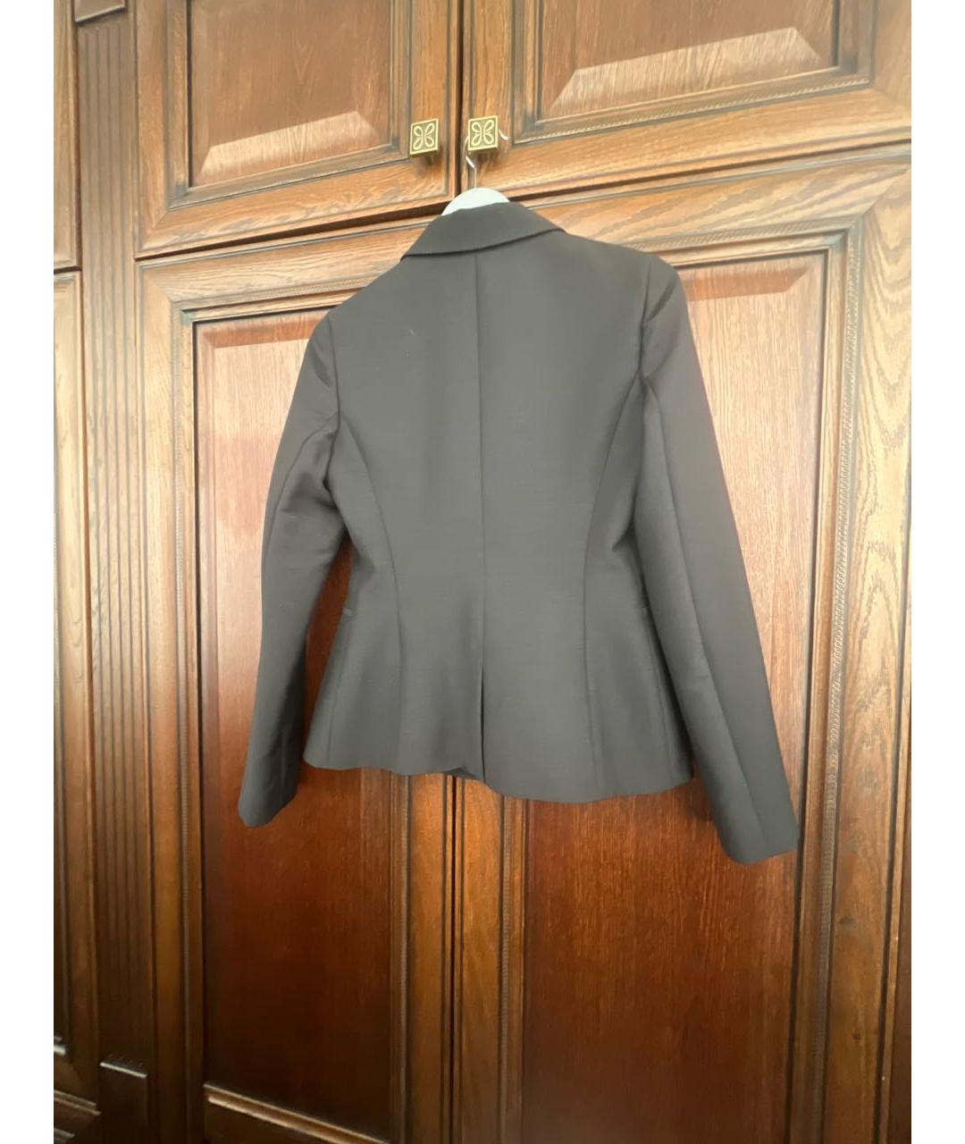 CHRISTIAN DIOR Черный шерстяной жакет/пиджак, фото 2