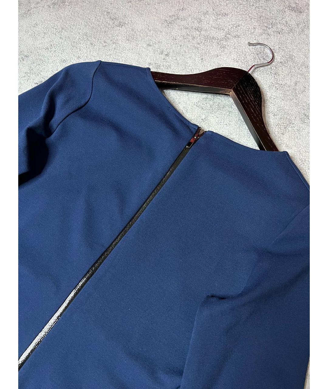 WOLFORD Темно-синее вискозное платье, фото 5