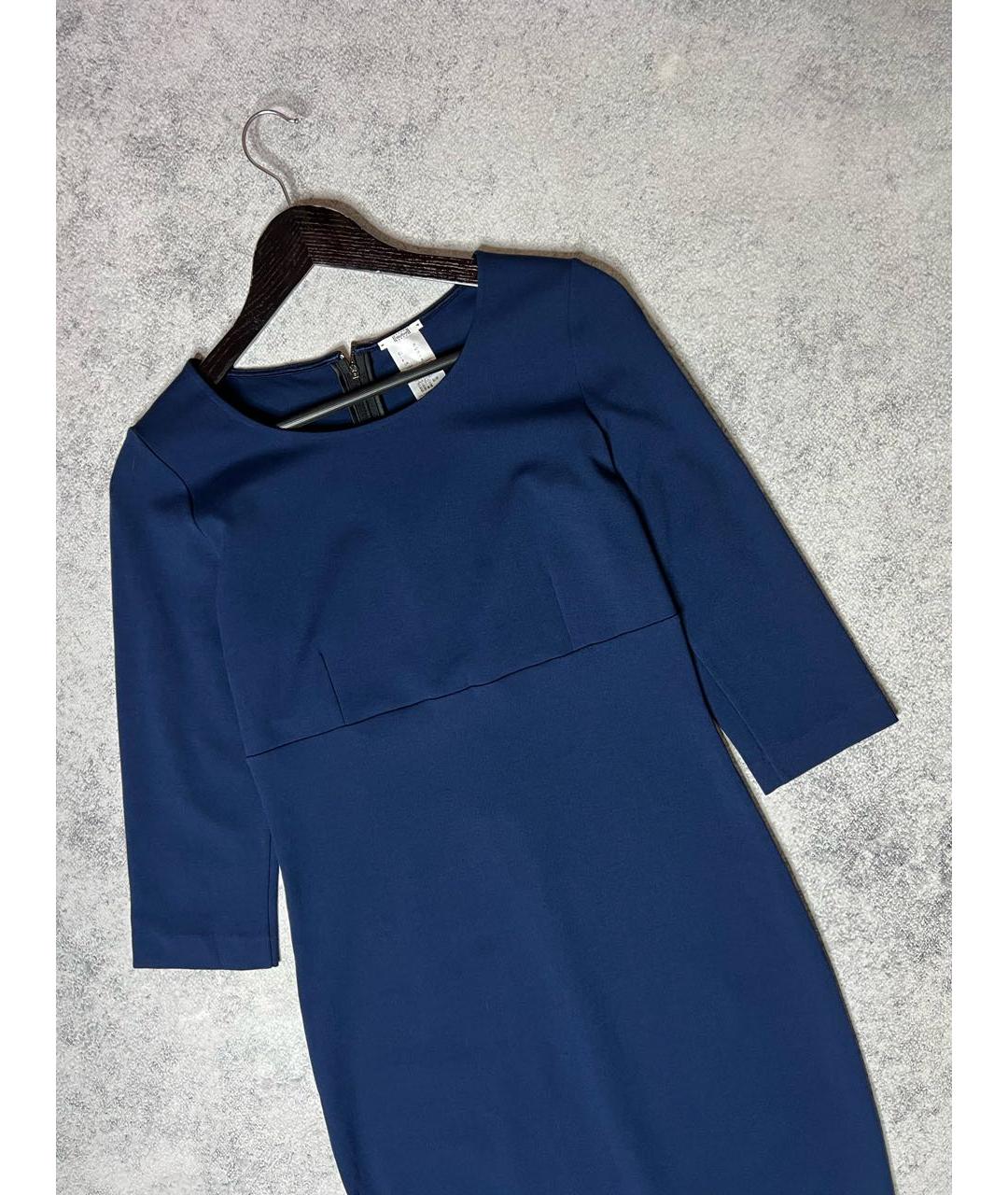 WOLFORD Темно-синее вискозное платье, фото 3
