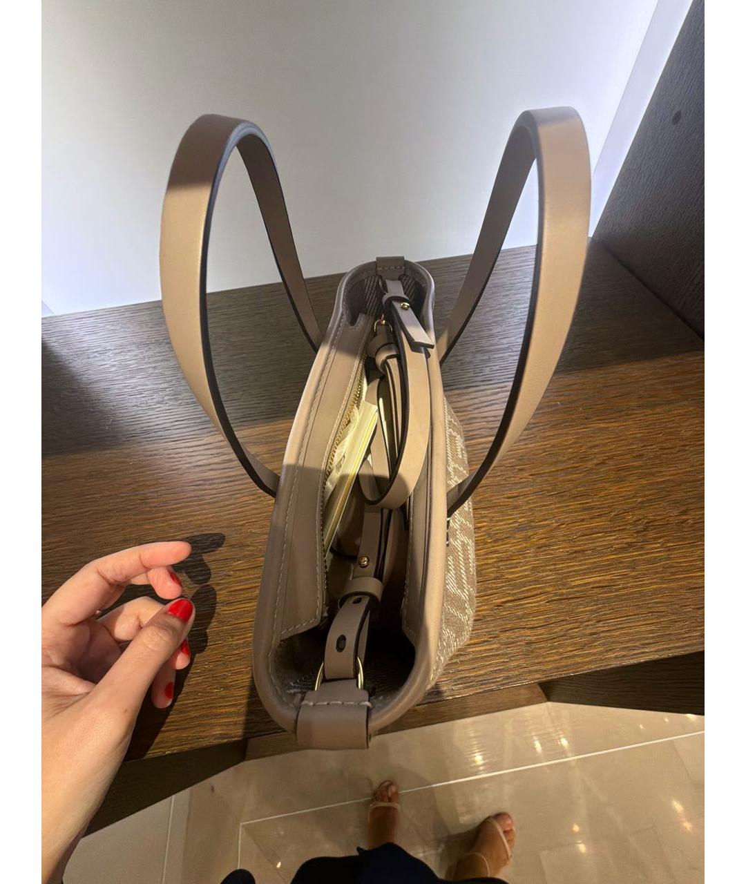 FENDI Бежевая сумка тоут, фото 3