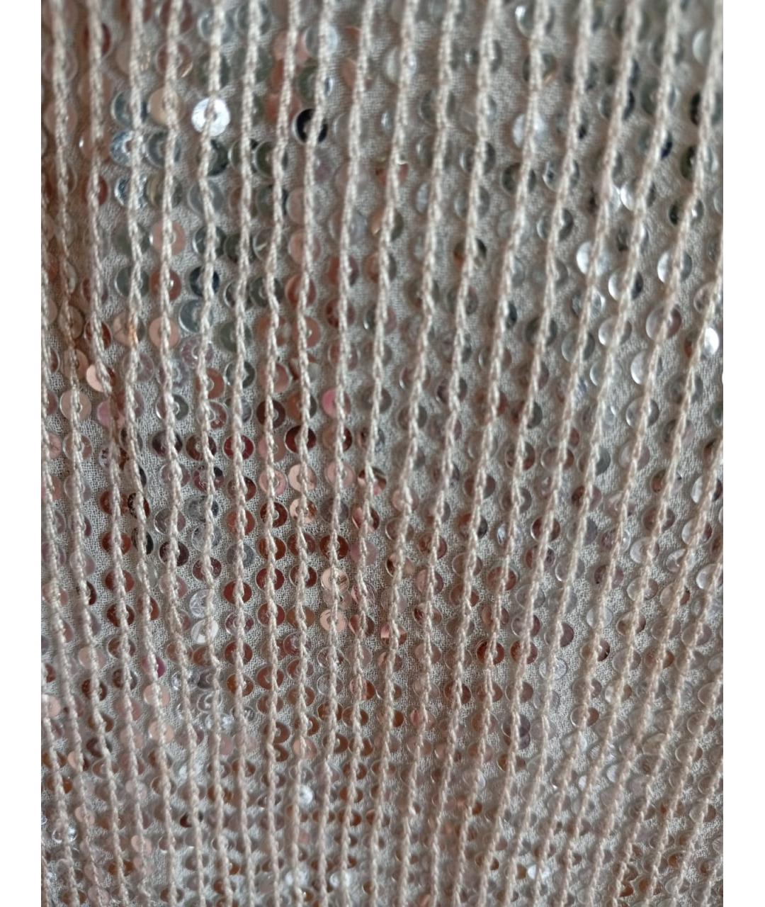 DIANE VON FURSTENBERG Серебряное шелковое вечернее платье, фото 7