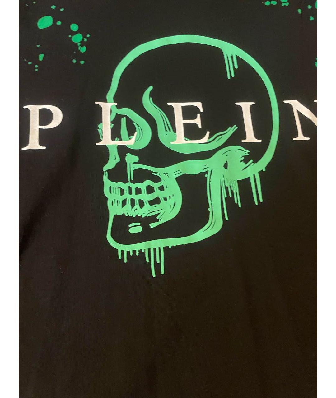 PHILIPP PLEIN Черная хлопковая футболка, фото 3