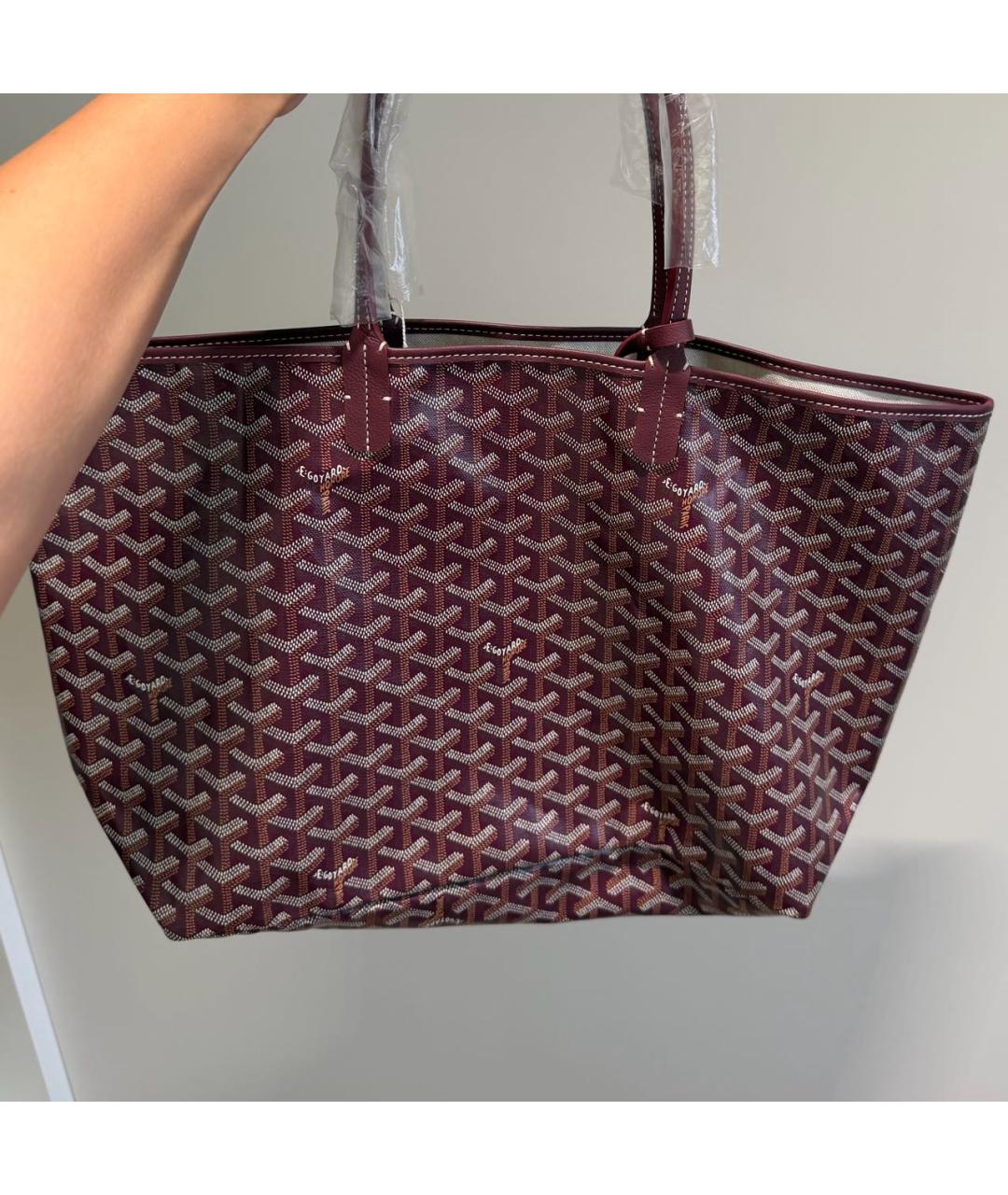 GOYARD Бордовая сумка тоут, фото 2