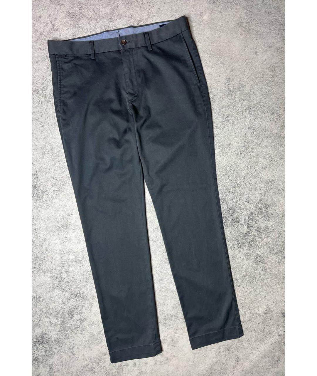 RALPH LAUREN Серые хлопковые брюки чинос, фото 3