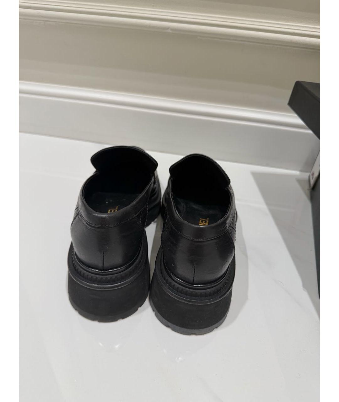 CHANEL Черные кожаные лоферы, фото 6