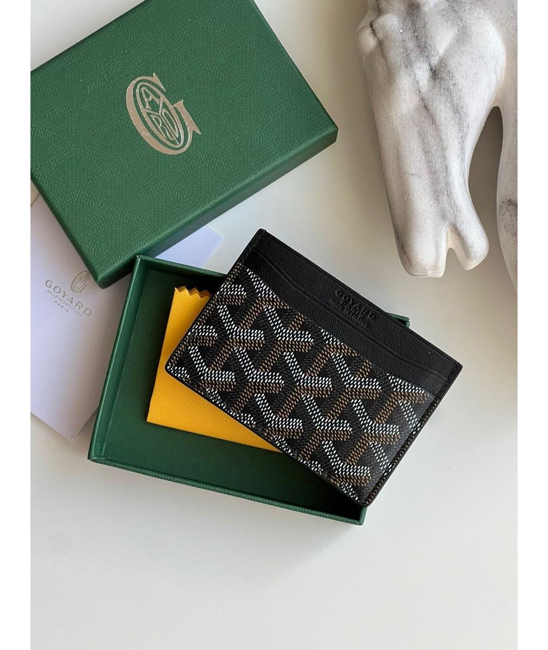 GOYARD Коричневый кожаный кардхолдер, фото 3