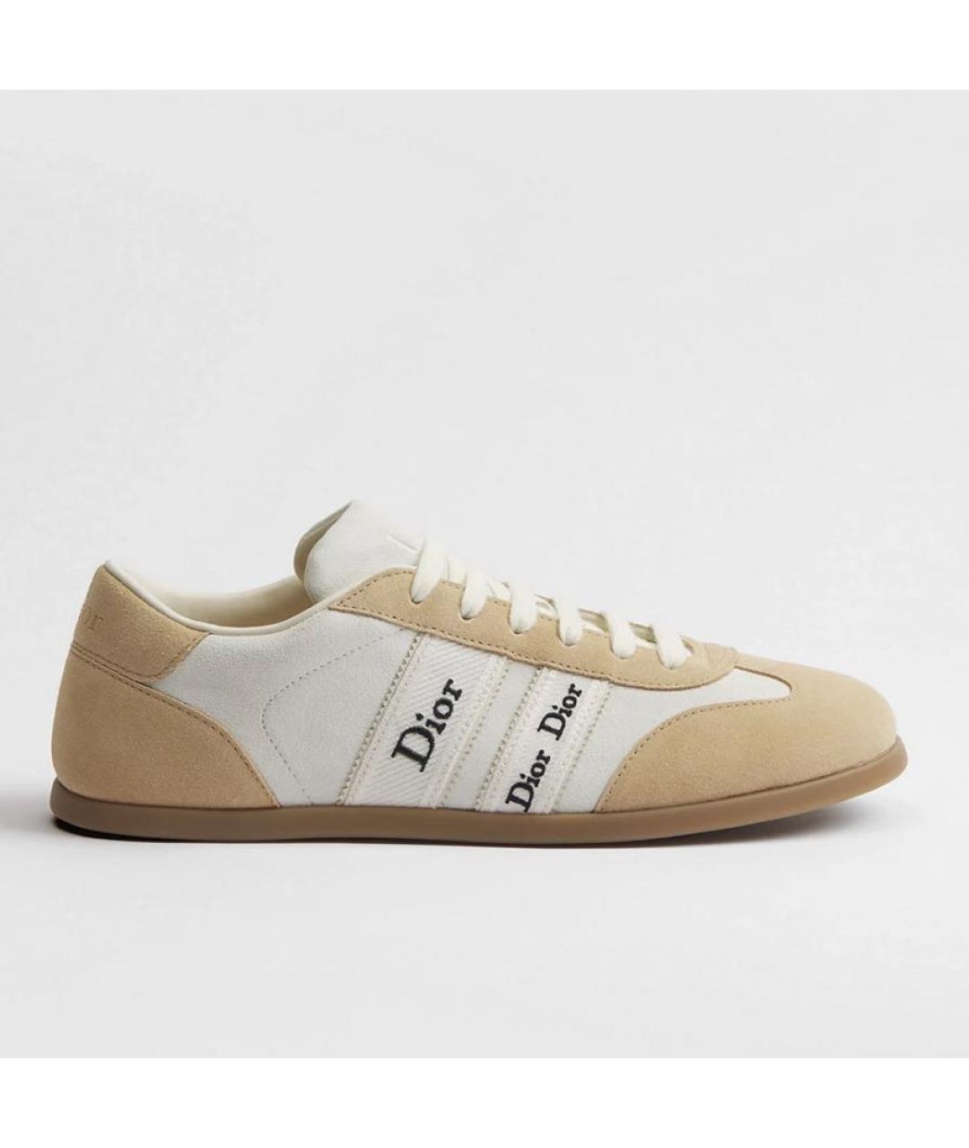 CHRISTIAN DIOR Бежевые кеды, фото 4