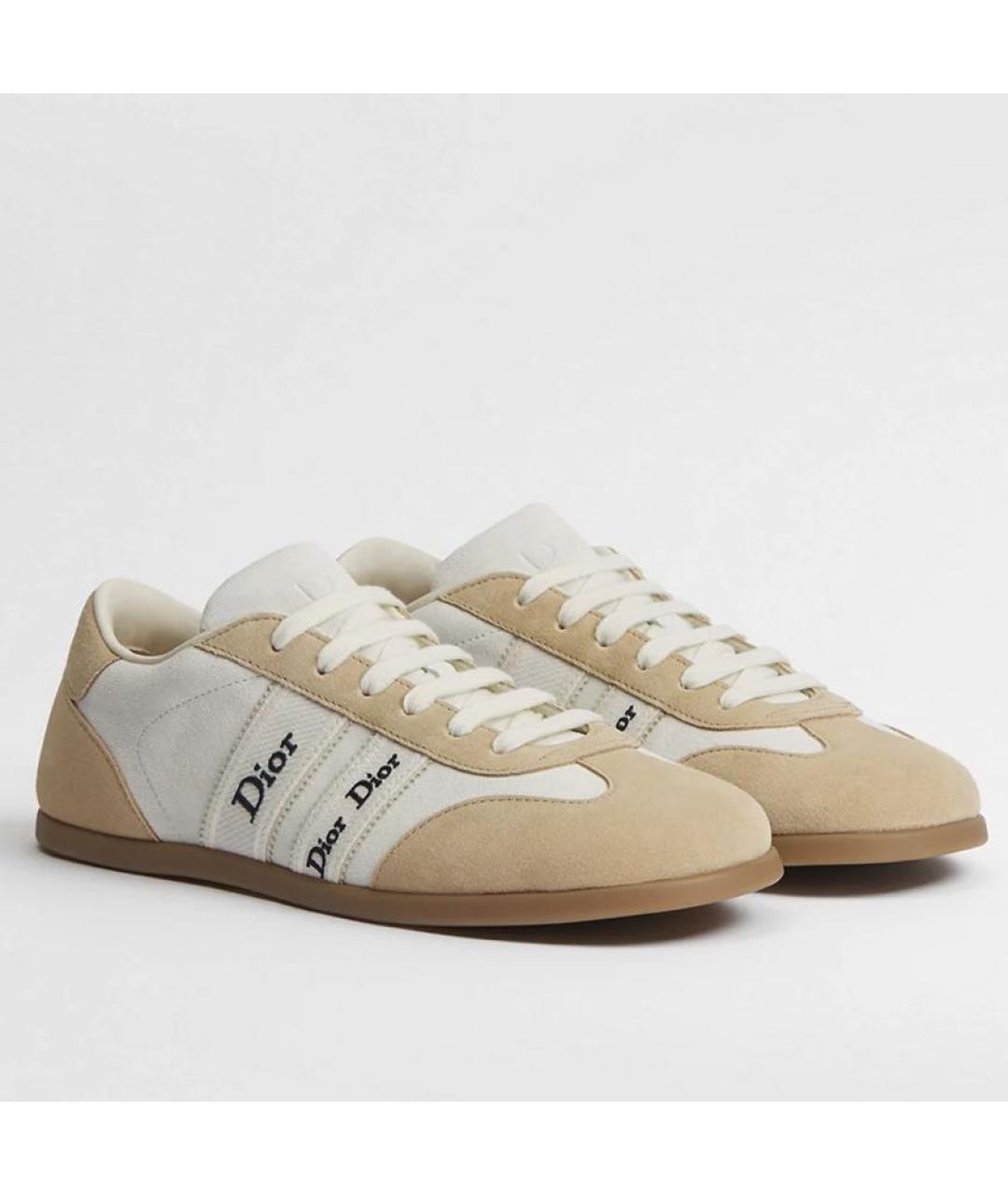 CHRISTIAN DIOR Бежевые кеды, фото 2