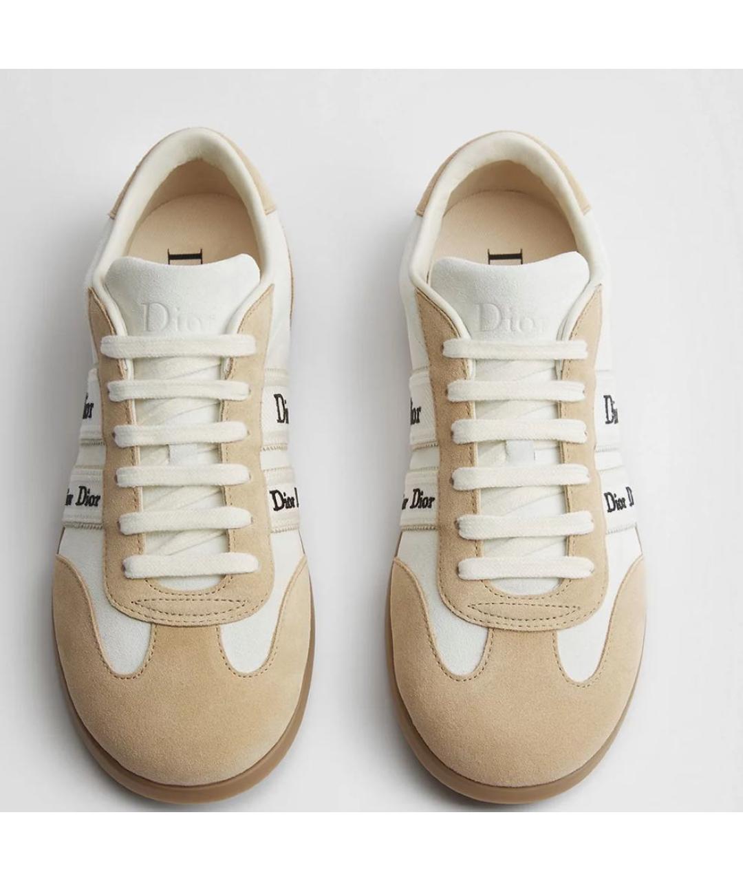 CHRISTIAN DIOR Бежевые кеды, фото 3
