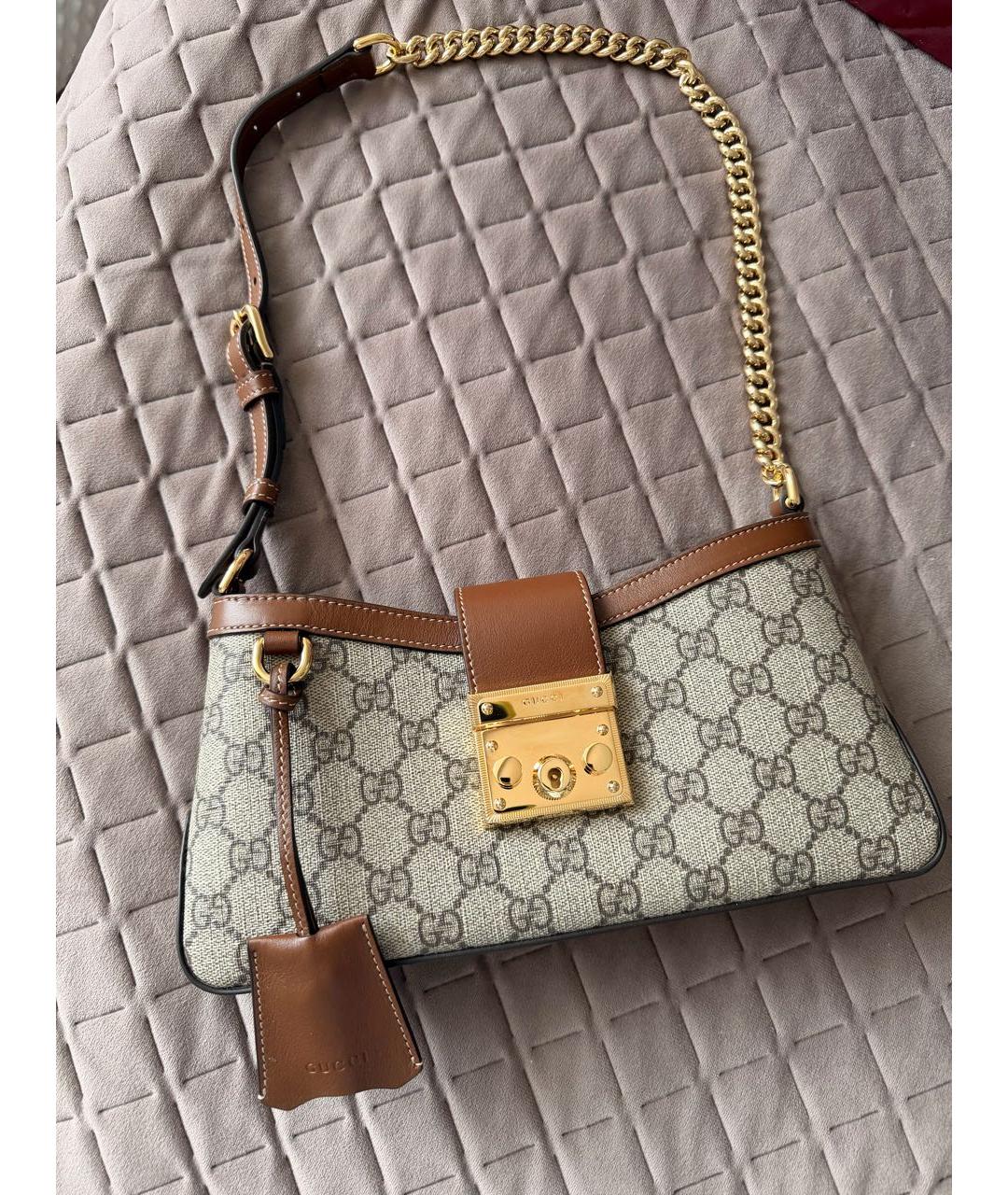 GUCCI Бежевая сумка через плечо, фото 5
