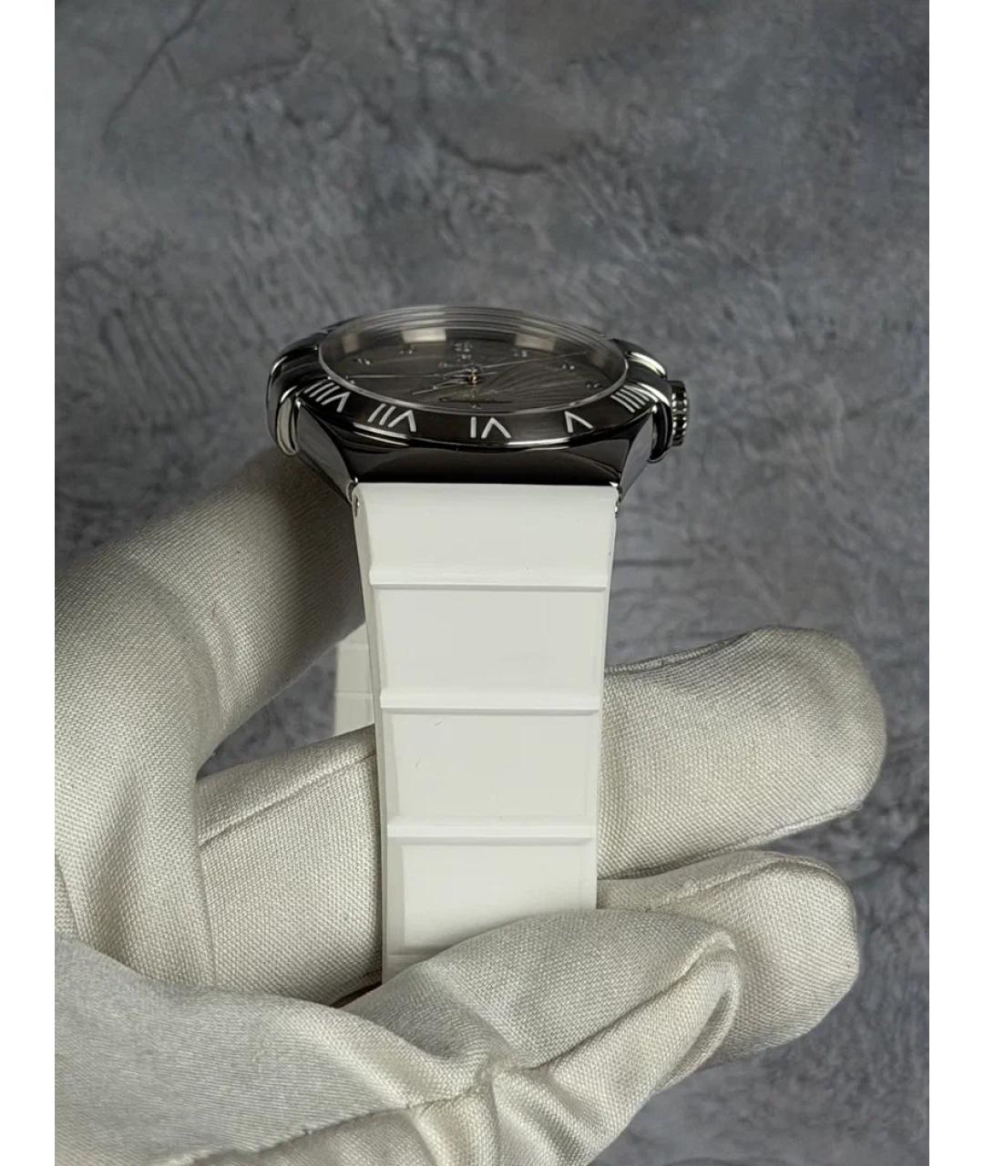 OMEGA Белые металлические часы, фото 5