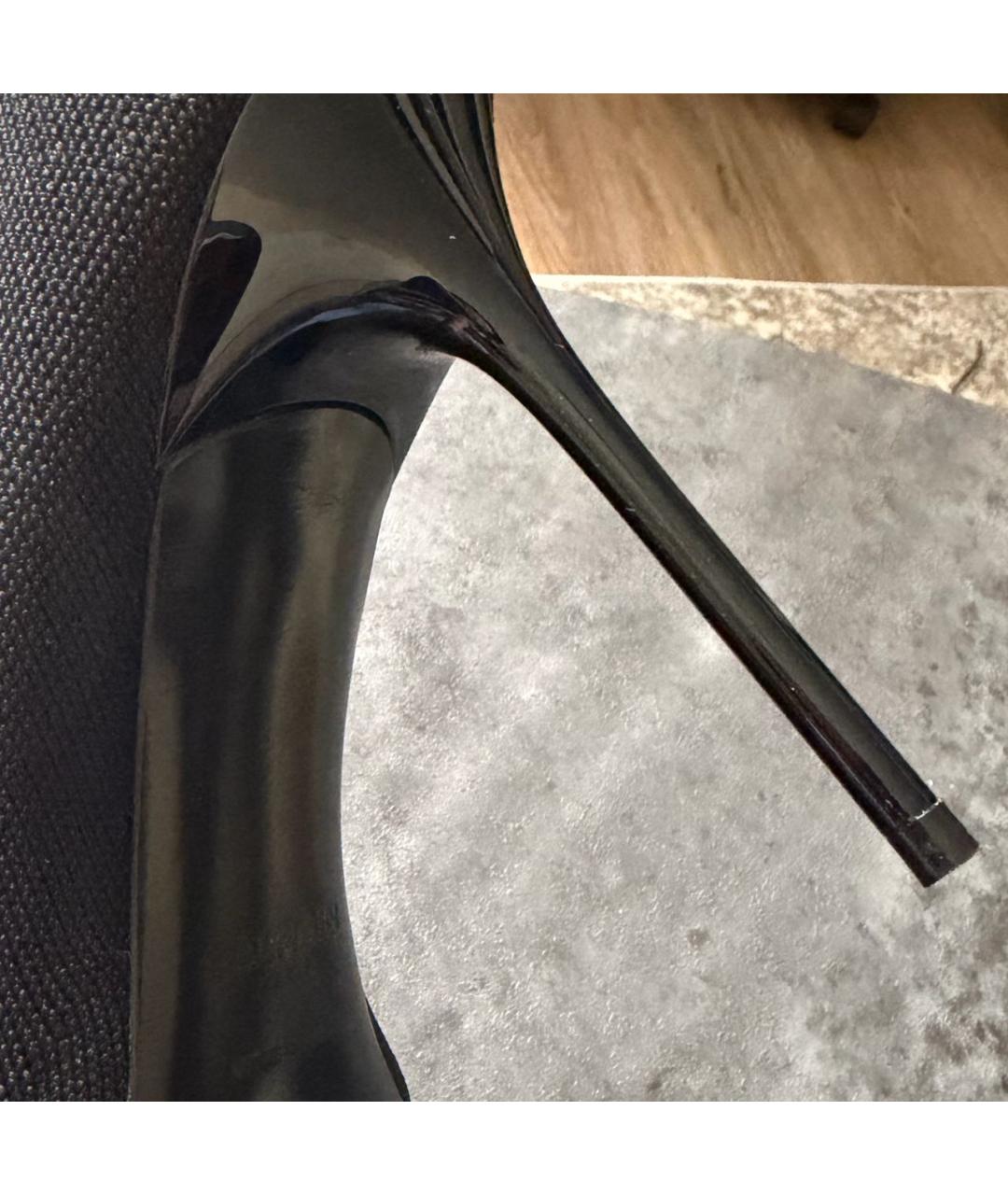 BALMAIN Черные текстильные ботильоны, фото 6