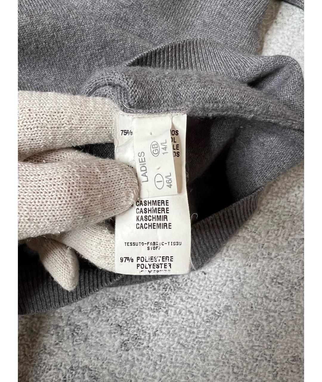 FABIANA FILIPPI Серый шерстяной джемпер / свитер, фото 5