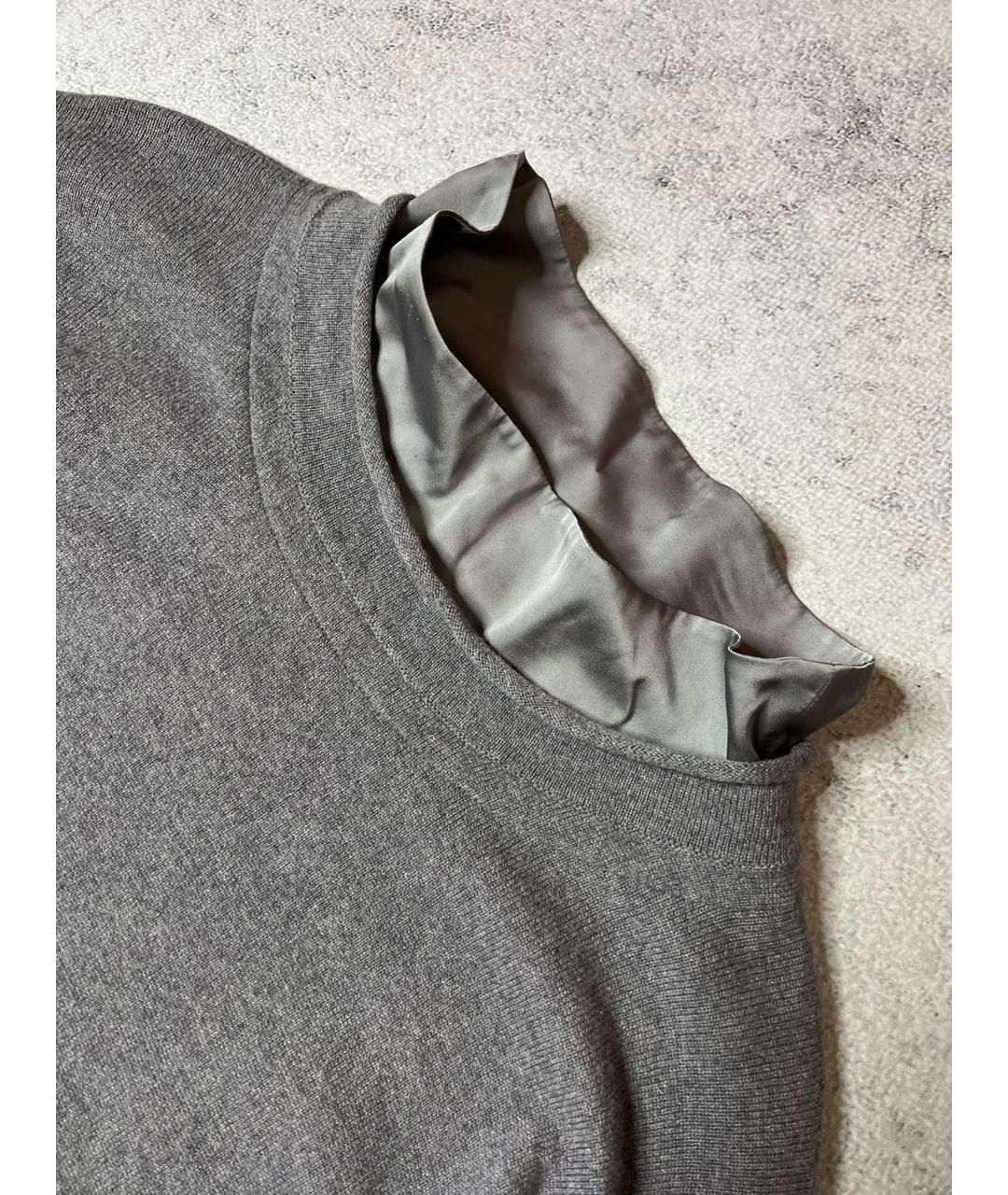 FABIANA FILIPPI Серый шерстяной джемпер / свитер, фото 3