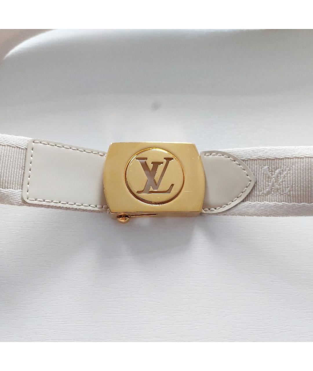 LOUIS VUITTON Бежевый ремень, фото 3