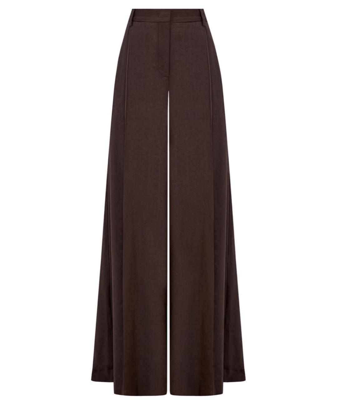 LORENA ANTONIAZZI Коричневые брюки широкие, фото 6