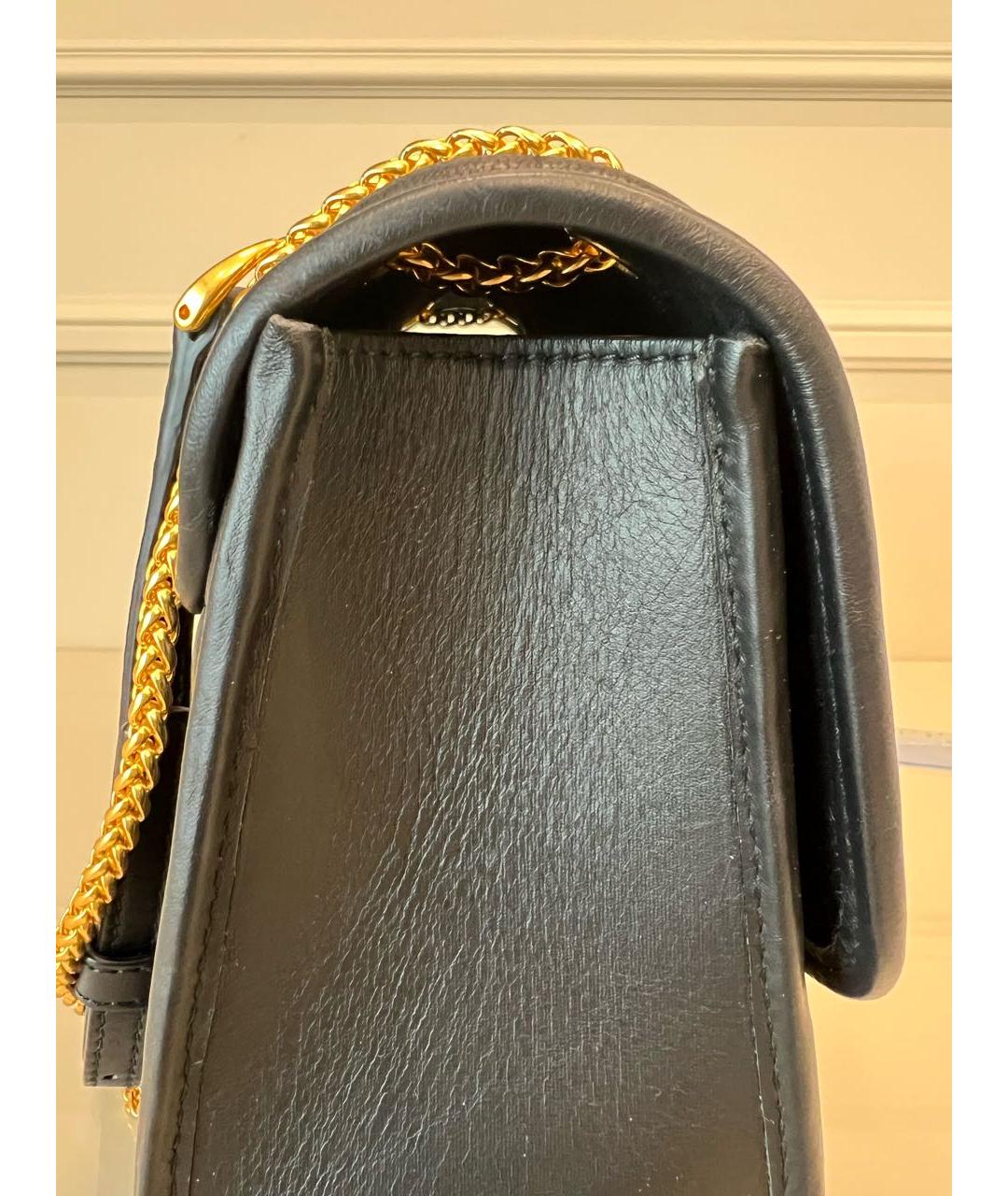 FURLA Черная кожаная сумка через плечо, фото 7