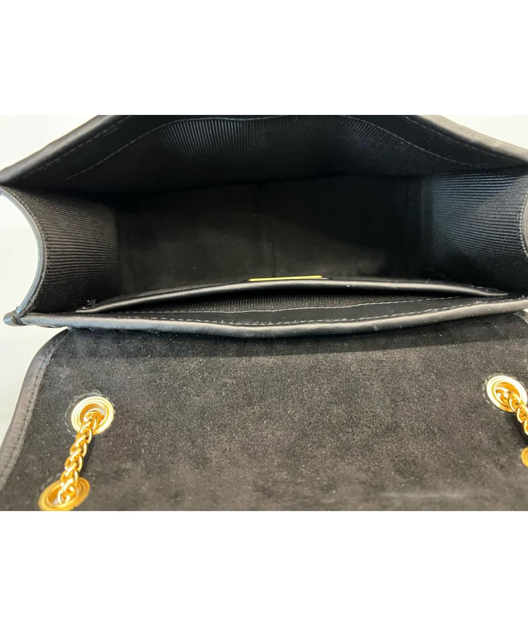 FURLA Черная кожаная сумка через плечо, фото 4