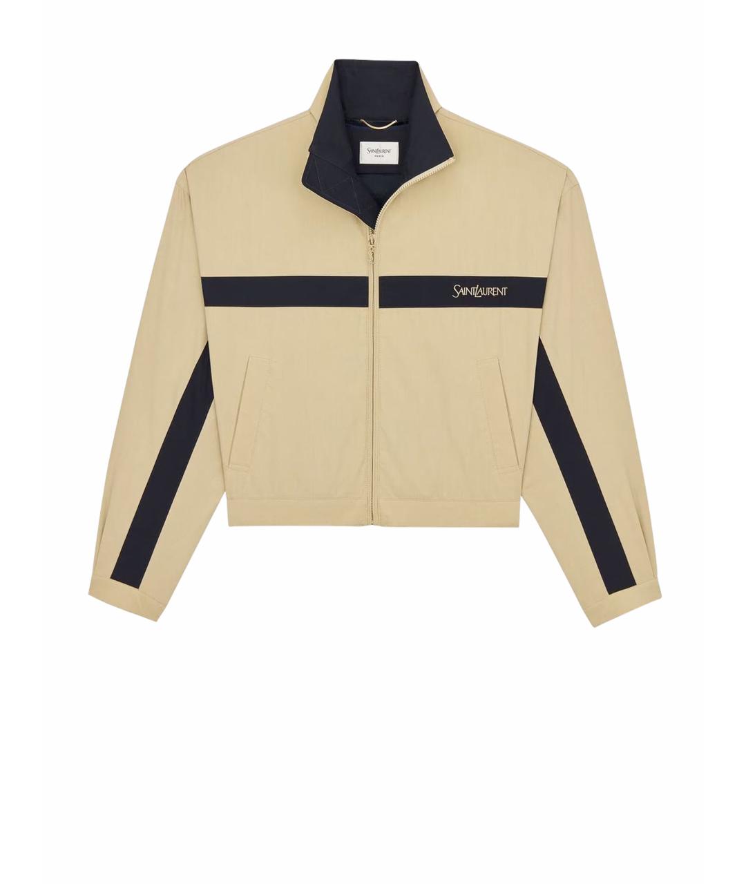 SAINT LAURENT Бежевая куртка, фото 6